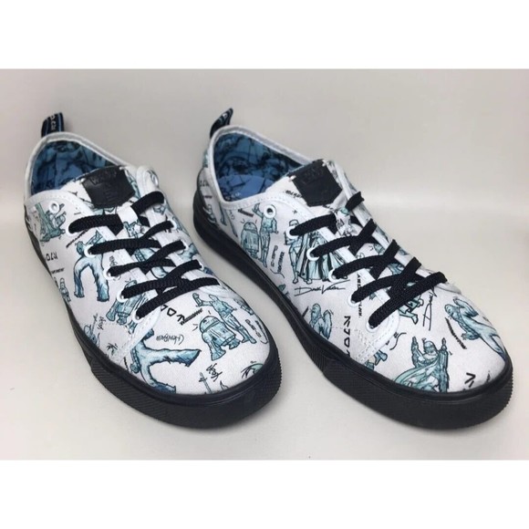 Toms NEW X Star Wars Collection Trvl Lite Mens Sneakers White Canvas Sz.11 - Picture 5 of 11